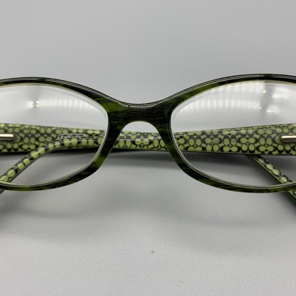 Coach Lannie Bottle Green Oval Glasses - Picture 10 of 10